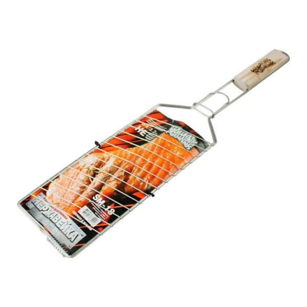 Решетка для барбекю РЫБА 620*280*120мм нерж.сталь 2К-РБ020/S035 (50)