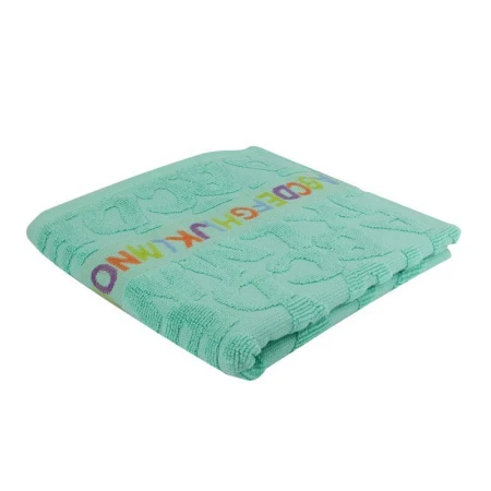 Полотенце махровое 70*140см жаккард ALPHABET ментол 450гр