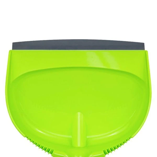 Набор совок с кромкой и щетка-сметка 240*315*100мм пластик ДУЭТ Салатовый (12)