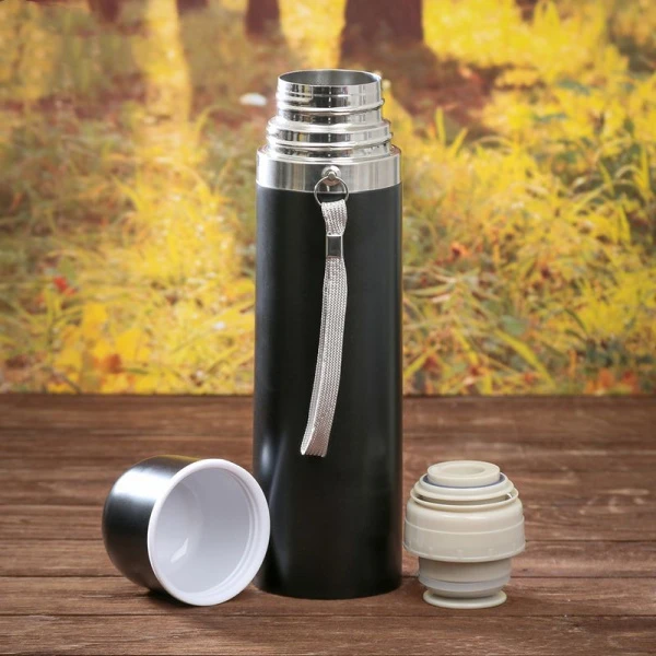 Набор туристический 2пр (термос 500мл, кружка 2шт) нерж.сталь Характер и сила (30) Набор туристический 2пр (термос 500мл, кружка 2шт) нерж.сталь Характер и сила (30)