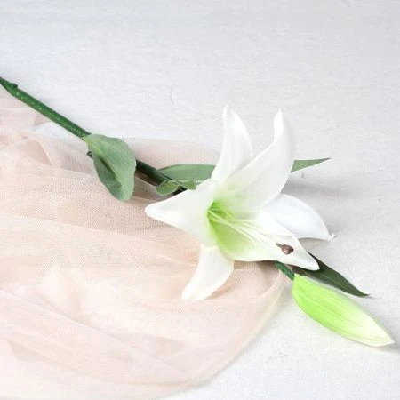 Цветы искусственные Лилия 65см латекс J107 (24/288)