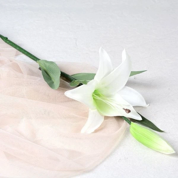 Цветы искусственные Лилия 65см латекс J107 (24/288)