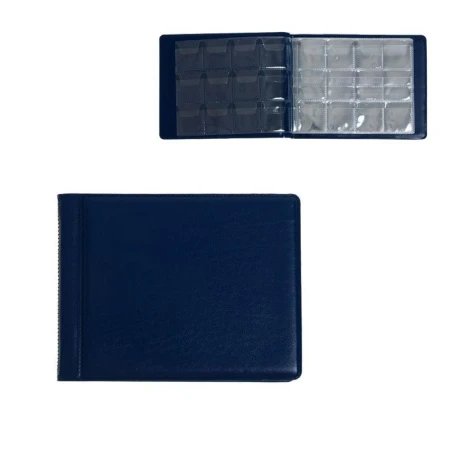 Альбом для монет картон Calligrata на 64 монеты (48 ячеек 26*29мм, 16 ячеек 51*43мм) (27)