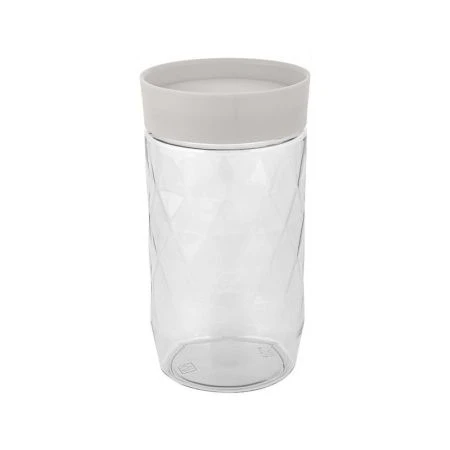 Банка для сыпучих продуктов 1л 9,5*17,8см пластик Stockholm пепельный жемчуг (12)