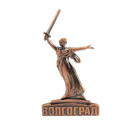 Магнит 8см металл РОДИНА-МАТЬ медный 027-1CU-8-80 (10)