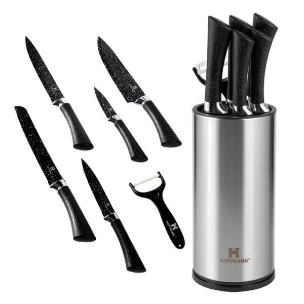 Набор ножей 7пр., черные