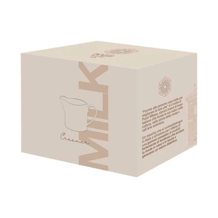 Молочник 250мл фарфор Deco бело-бежевый с золотистым кантом Круги и квадраты подар.уп. PM-0126/DECO