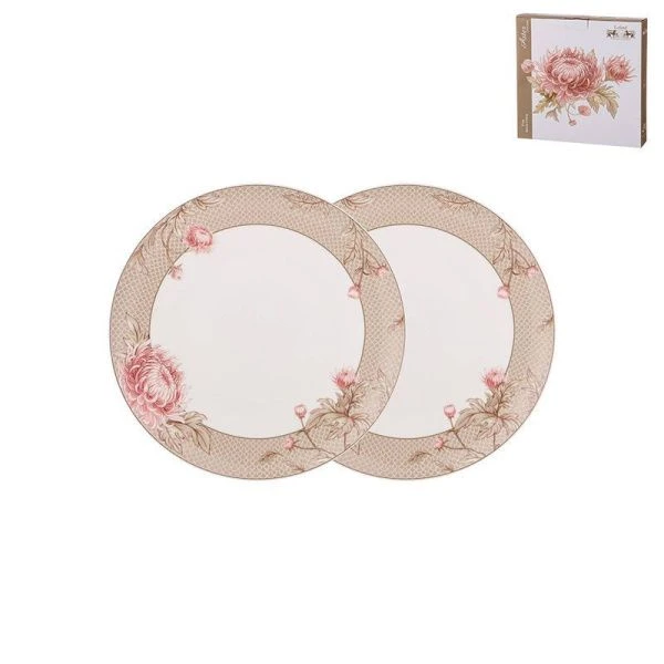 Тарелки мелкие набор 2шт 330мл фарфор АСТРА обеденные (12)