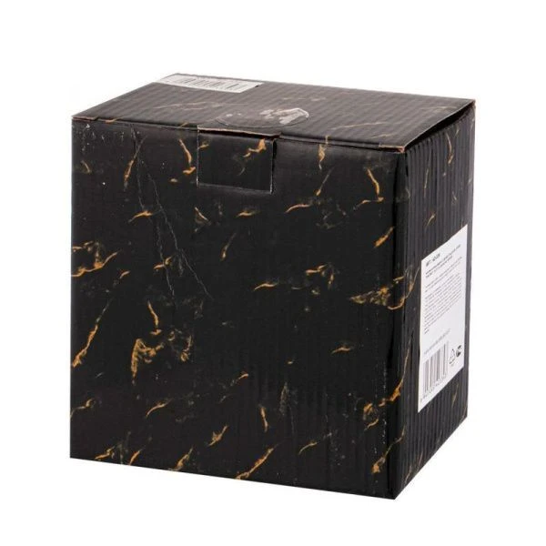 Банка для сыпучих продуктов 600мл 13,5*7,5см фарфор Fantasy с дер.крышкой черная (24)