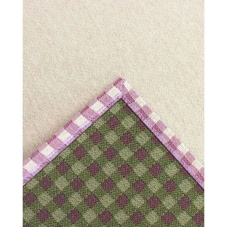 Скатерть 140*240см гобелен ПРИНЦЕССА лиловая клетка