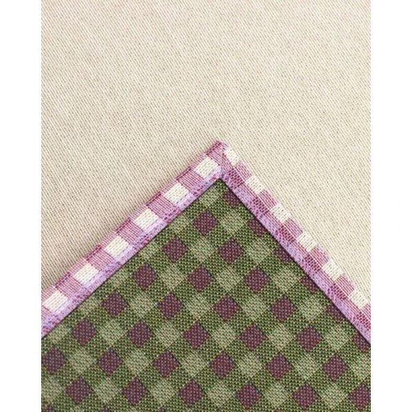 Скатерть 140*240см гобелен ПРИНЦЕССА лиловая клетка