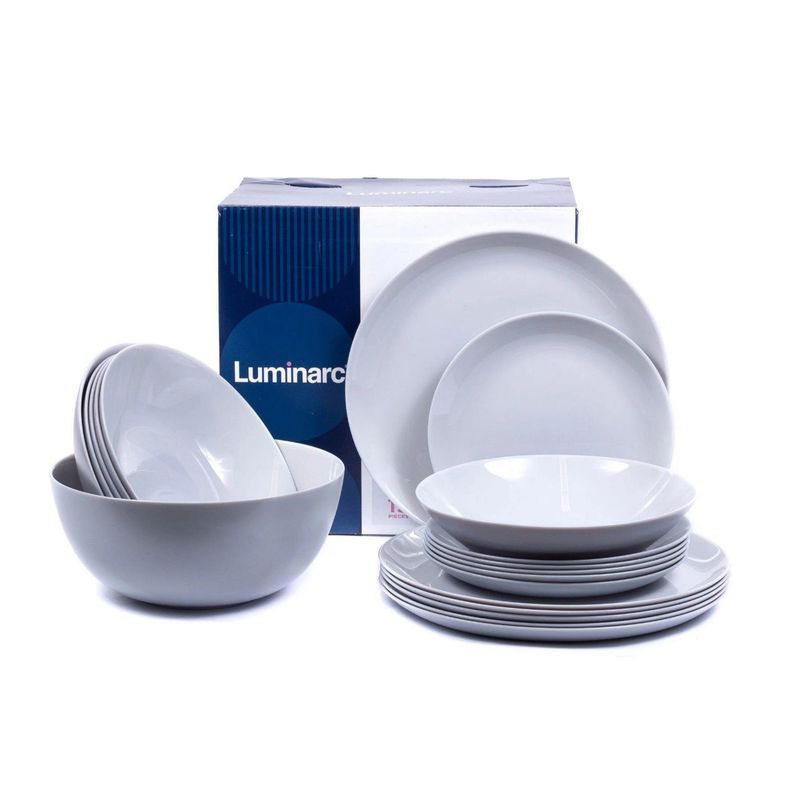 Набор посуды luminarc. Столовый сервиз Luminarc Diwali 19 предметов h5869/p2920/p2961. Люминарк дивали белый. P2961 Luminarc столовый набор 19 предметов дивали Блю. Luminarc Diwali White.