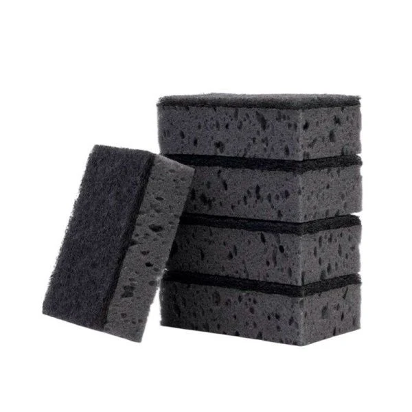 Губка для посуды 5шт. поролон КРУПНОПОРИСТАЯ ЧЁРНАЯ с чистящим слоем ГХ062 (30) Губка для посуды 5шт. поролон КРУПНОПОРИСТАЯ ЧЁРНАЯ с чистящим слоем ГХ062 (30)