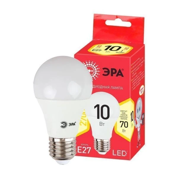 Лампа светодиодная стекло LED A60-10w-827-E27 (тепл. свет) Лампа светодиодная стекло LED A60-10w-827-E27 (тепл. свет)