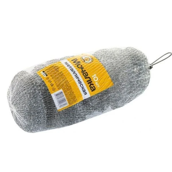 Губка для посуды металл Жу-Жу За порядком я слежу 10шт. (100) Губка для посуды металл Жу-Жу За порядком я слежу 10шт. (100)