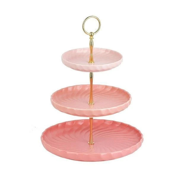 Этажерка сервировочная 3 яруса 26/20,5/15см h34см фарфор Fresh Taste. Pink инд.уп. (8) Этажерка сервировочная 3 яруса 26/20,5/15см h34см фарфор Fresh Taste. Pink инд.уп. (8)