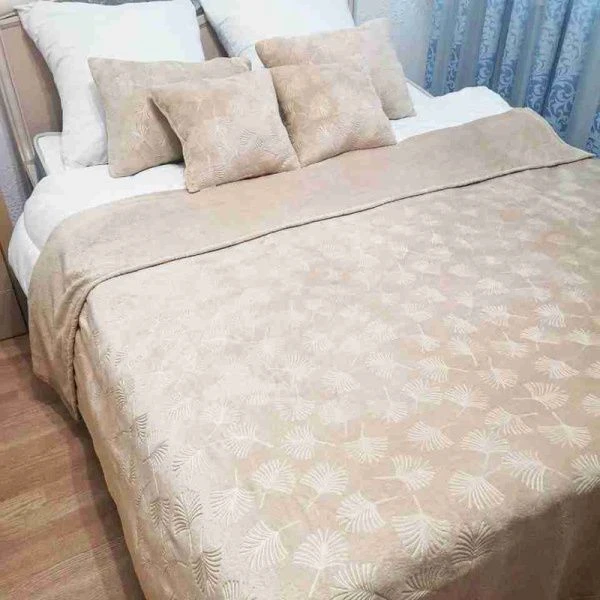 Плед 200*220 фланель ДомВелл рис. Пальма Плед 200*220 фланель ДомВелл рис. Пальма