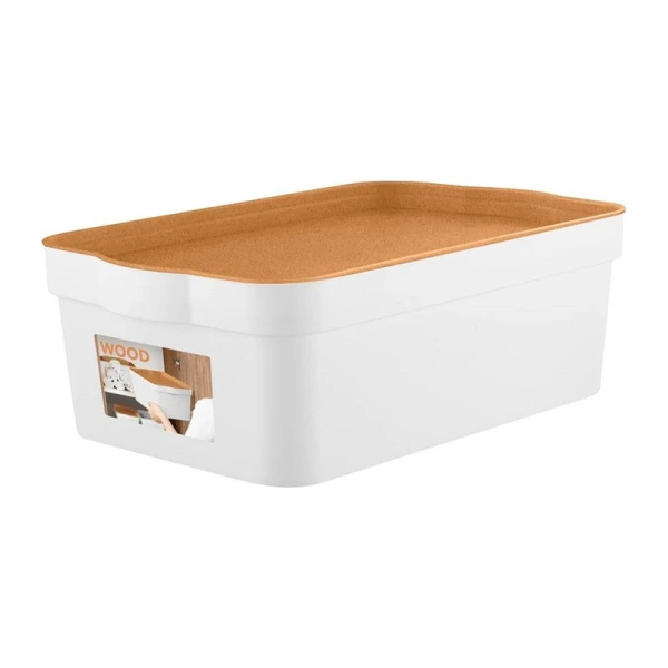 Ящик для хранения 6л 32*21,1*11см пластик Keeplex Wood (10) Ящик для хранения 6л 32*21,1*11см пластик Keeplex Wood (10)