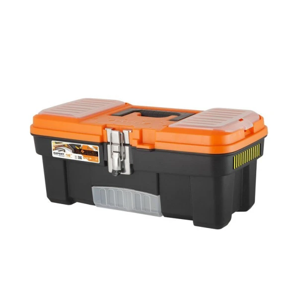 Ящик для инструментов 414*212*175мм пластик Blocker Expert 16" с металлическим замком черный/оранжевый (14) Ящик для инструментов 414*212*175мм пластик Blocker Expert 16" с металлическим замком черный/оранжевый (14)