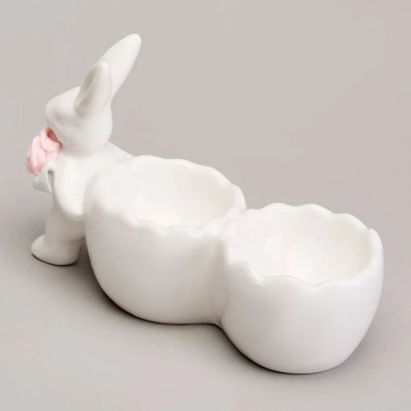 Подставка для яиц (на 2шт) 13,1*5,1*7,5см фарфор (84) Подставка для яиц (на 2шт) 13,1*5,1*7,5см фарфор (84)