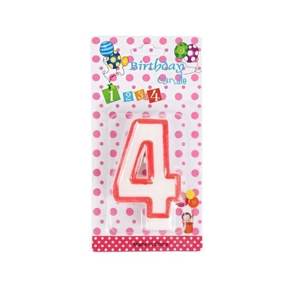 Свеча в торт парафин Цифра 4 KL-2 (12/900) Свеча в торт парафин Цифра 4 KL-2 (12/900)