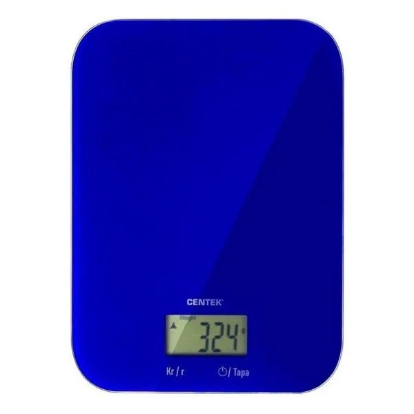 Весы кухонные электронные стекло 5кг Centek CT-2481 15*20,5см, LCD синие (12) Весы кухонные электронные стекло 5кг Centek CT-2481 15*20,5см, LCD синие (12)