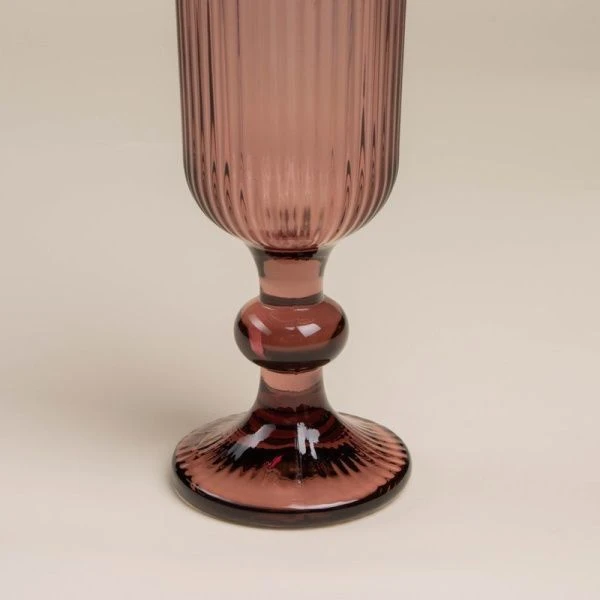 Бокалы для шампанского набор 2шт 150мл стекло МОДЕРН розовый 18,5*5,5см Бокалы для шампанского набор 2шт 150мл стекло МОДЕРН розовый 18,5*5,5см