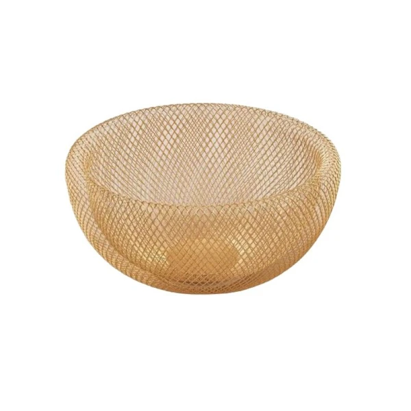 Корзина для фруктов 30*30см металл золото JC-15514 (12) Корзина для фруктов 30*30см металл золото JC-15514 (12)