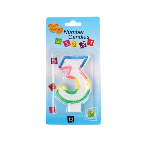 Свеча в торт парафин Цифра 3 KL-1 (12/900) Свеча в торт парафин Цифра 3 KL-1 (12/900)