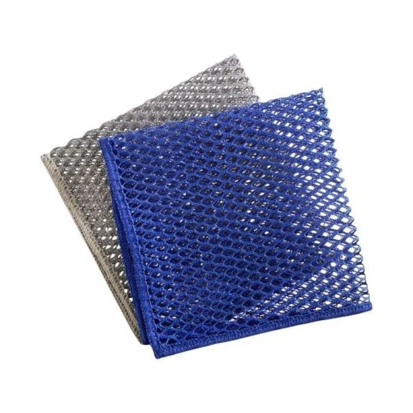 Сетка для мытья посуды узелковая 2шт 30*30см полиэстер (200) Сетка для мытья посуды узелковая 2шт 30*30см полиэстер (200)