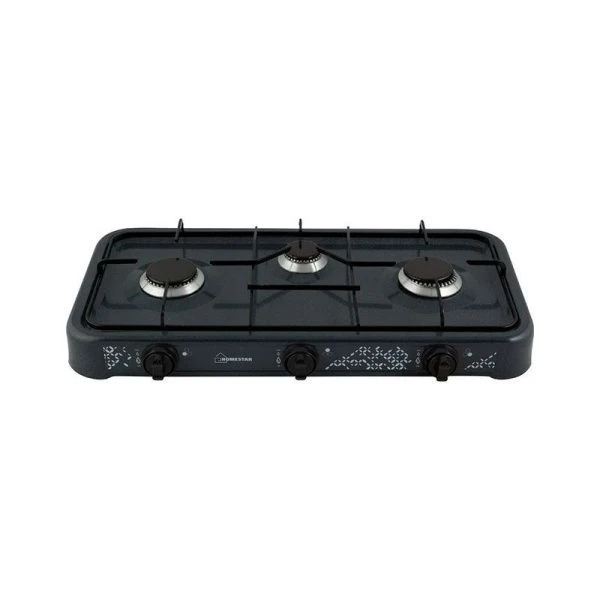 Плита газовая металл 2*3200Вт + 2500Вт 3 конфорки черная HOMESTAR HS-1203 (4) Плита газовая металл 2*3200Вт + 2500Вт 3 конфорки черная HOMESTAR HS-1203 (4)