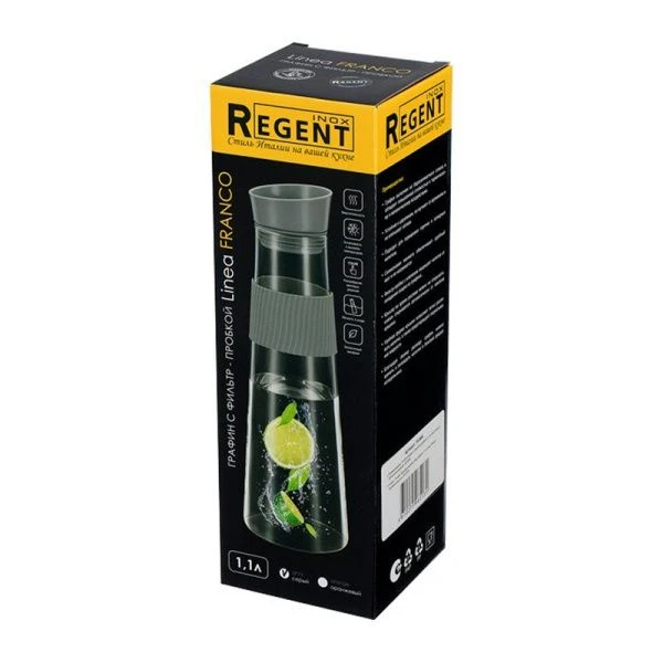 Графин 1,1л стекло Franco с фильтр-пробкой 74-900 (12) Графин 1,1л стекло Franco с фильтр-пробкой 74-900 (12)