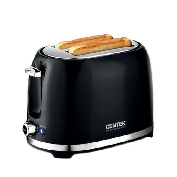 Тостер металл Centek СТ-1432 черный 850Вт,7 ур.прожарки,2 тоста,поддон,стоп,подогрев,разморозка(4) Тостер металл Centek СТ-1432 черный 850Вт,7 ур.прожарки,2 тоста,поддон,стоп,подогрев,разморозка(4)