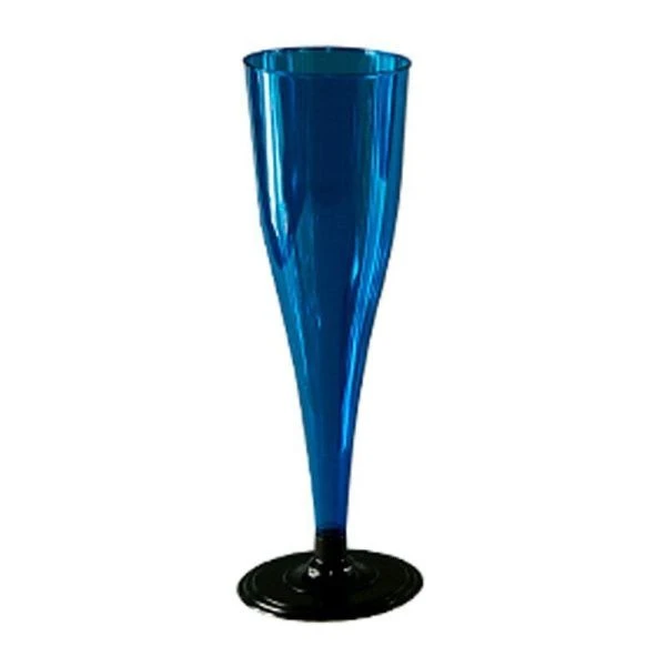 Фужер одноразовый для шампанского пластик 170мл синий (6/564) Фужер одноразовый для шампанского пластик 170мл синий (6/564)