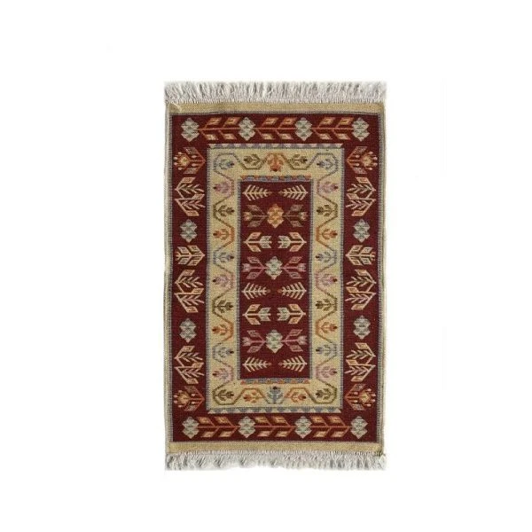 Коврик интерьерный 50*80см хлопок Kilim Usak вишневый-кремовый (5) Коврик интерьерный 50*80см хлопок Kilim Usak вишневый-кремовый (5)