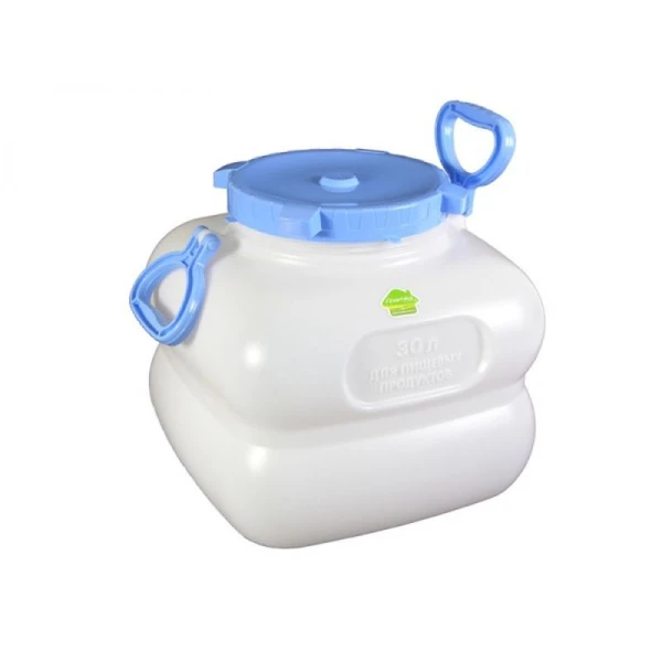 Бидон 30л пластик ГРАНДЕ с ручками белый С909БЕЛ (4) Бидон 30л пластик ГРАНДЕ с ручками белый С909БЕЛ (4)