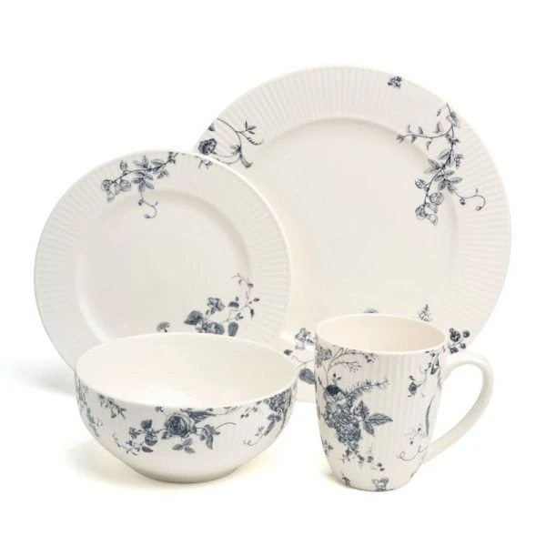 Столовый набор 16пр на 4 персоны фарфор Blue Garden (1) Столовый набор 16пр на 4 персоны фарфор Blue Garden (1)