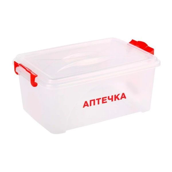 Контейнер для хранения 7,5л 352*237*145мм пластик Аптечка с ручками (10) Контейнер для хранения 7,5л 352*237*145мм пластик Аптечка с ручками (10)