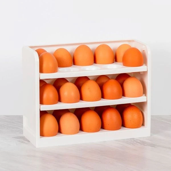 Подставка под яица в холодильник на 30шт 250*100*195мм пластик Белый (5) Подставка под яица в холодильник на 30шт 250*100*195мм пластик Белый (5)