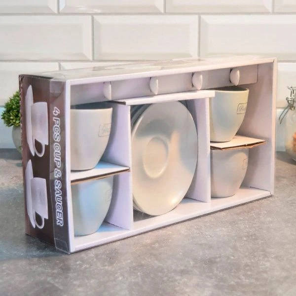 Чайный набор 8пр фарфор ЭЛИТНЫЙ ВКУС на 4 персоны 180мл с ложками подар.уп.RS097/4655 (8/1) Чайный набор 8пр фарфор ЭЛИТНЫЙ ВКУС на 4 персоны 180мл с ложками подар.уп.RS097/4655 (8/1)