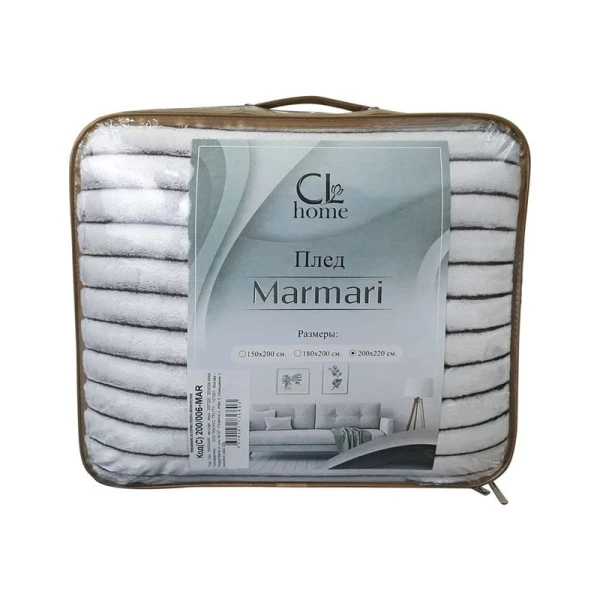 Плед 150*200 велсофт мармари шиншилла 300 гр, рис. 001-MARE, Sonnet Плед 150*200 велсофт мармари шиншилла 300 гр, рис. 001-MARE, Sonnet