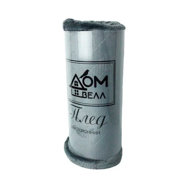 Плед 150*200 фланель двухсторонний ДомВелл рис. Зигзаг серый Плед 150*200 фланель двухсторонний ДомВелл рис. Зигзаг серый