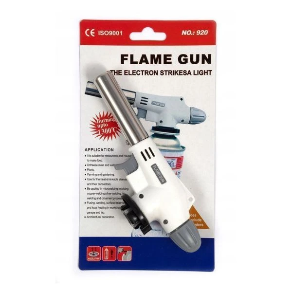 Горелка газовая с пьезорозжигом для газ.баллончика металл (100) Горелка газовая с пьезорозжигом для газ.баллончика металл (100)