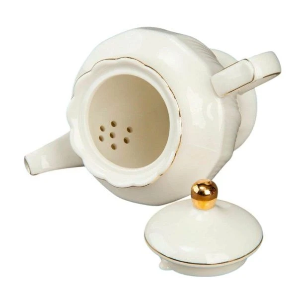 Чайник заварочный 1000мл керамика белый подар.уп. (18) Чайник заварочный 1000мл керамика белый подар.уп. (18)