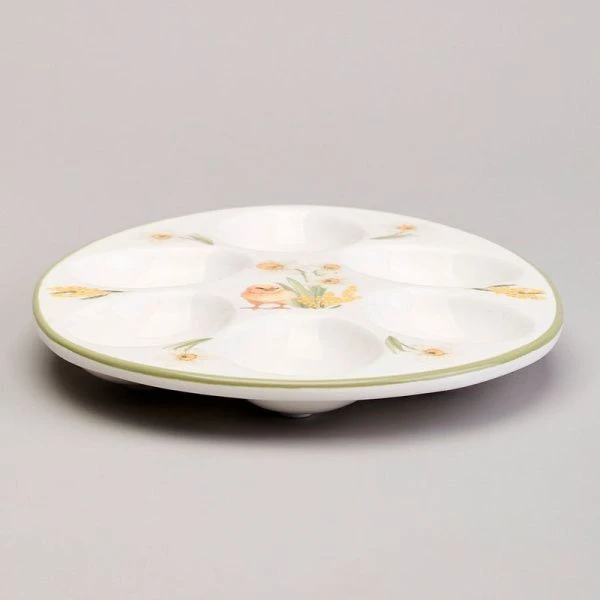 Блюдо на 6 яиц 20,5*16*2,5см керамика SUNDAY (36) Блюдо на 6 яиц 20,5*16*2,5см керамика SUNDAY (36)