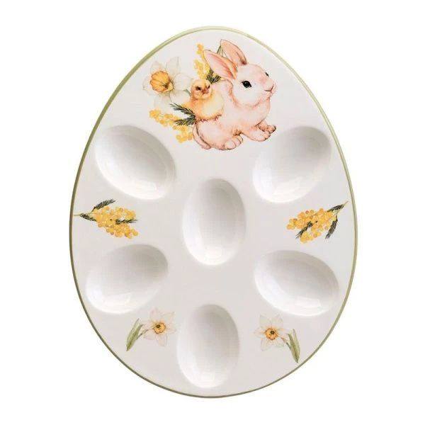 Блюдо на 6 яиц 26*20*2,5см керамика SUNDAY (24) Блюдо на 6 яиц 26*20*2,5см керамика SUNDAY (24)