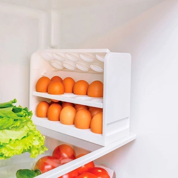 Подставка под яица в холодильник на 30шт 250*100*195мм пластик Белый (5) Подставка под яица в холодильник на 30шт 250*100*195мм пластик Белый (5)