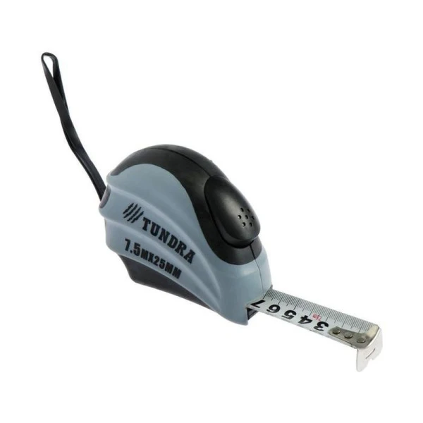 Рулетка металл/пластик 7,5м 25мм двухкомпонентный корпус, автостоп TUNDRA (6) Рулетка металл/пластик 7,5м 25мм двухкомпонентный корпус, автостоп TUNDRA (6)